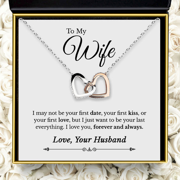 Amazing Gift For Wife 2025 - Pure Silver Interlocking Hearts Necklace Gift Set