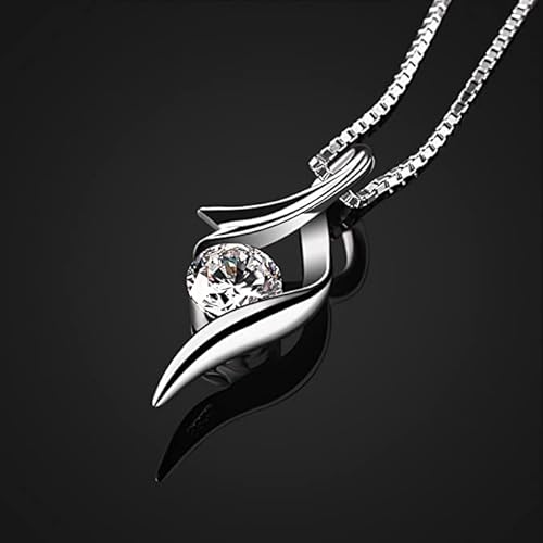 Fabunora Style Swirl Necklace - 925 Sterling Silver necklace