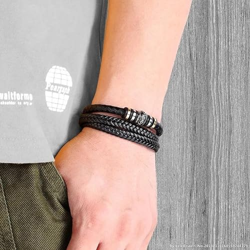 Perfect Gift For Him 2024 - Handmade Woven Multi Layer Bracelet With Message Card