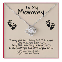 Unique Gift For Mom to be/ New Mom - Pure Silver Necklace In Rose Drawer Box Gift Set