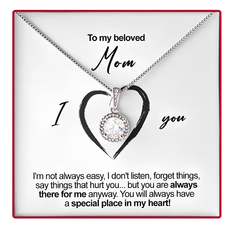 Lovely Gift For Mom 2025 - Pure Silver Necklace In Rose Drawer Box Gift Set