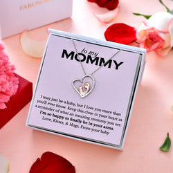 Special Gift for Mom to be - Mom & Baby Pure Silver Necklace Gift Set