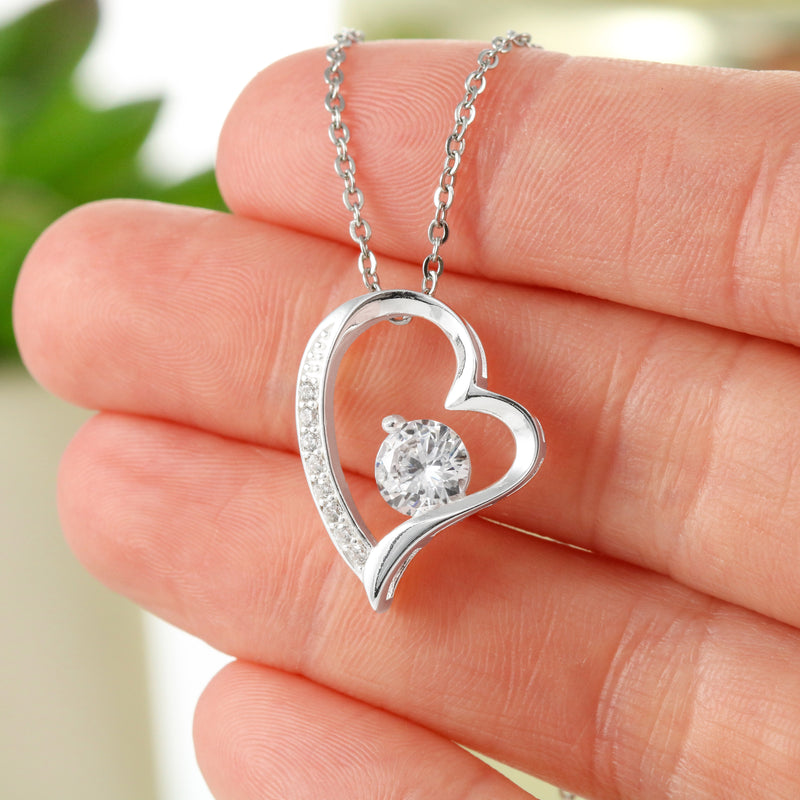 Special Romantic Gift For Soulmate - Pure Silver Heart Necklace Gift Set