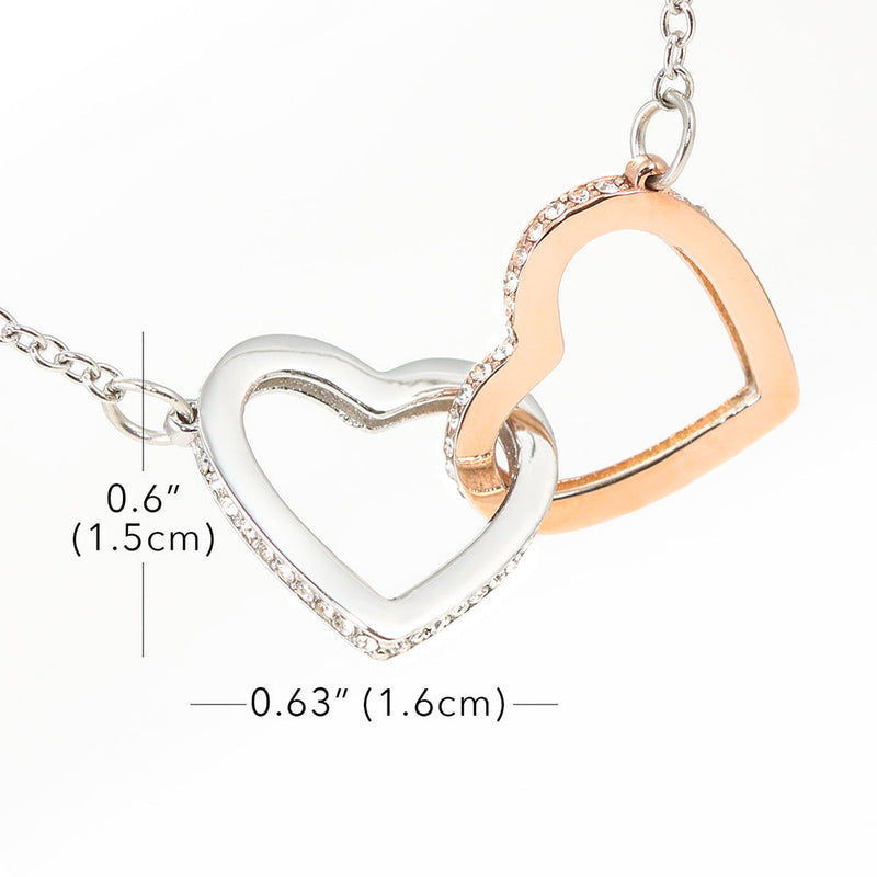 Best Friend Forever BFF Gift - Pure Silver Interlocking Hearts Necklace Gift Set