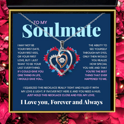 Surprise Gift For Soulmate - Pure Silver Luxe Heart Necklace Gift Set