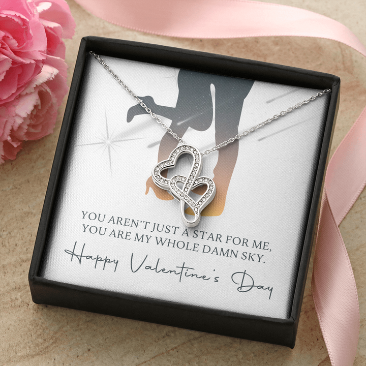 Best Gift for Fiancée on Valentine's Day - Pure Silver Pendant With Message Card