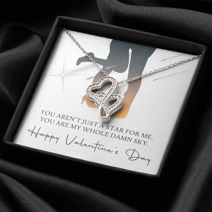 Best Gift for Fiancée on Valentine's Day - Pure Silver Pendant With Message Card