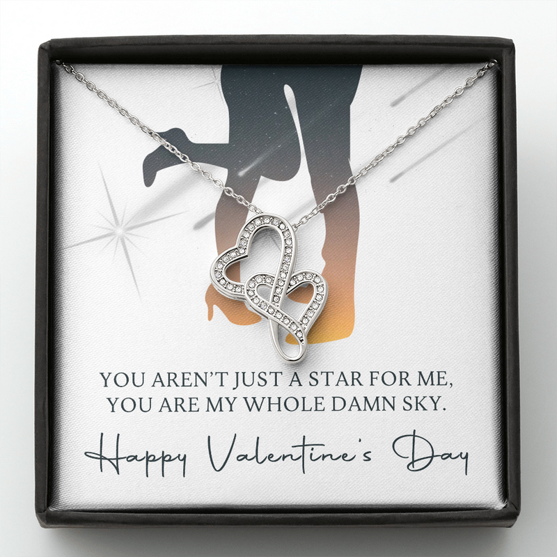 Best Gift for Fiancée on Valentine's Day - Pure Silver Pendant With Message Card