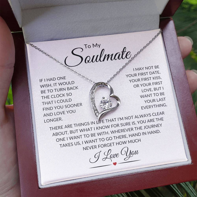 Heartfelt Gift For Soulmate Female - Pure Silver Heart Necklace Gift Set