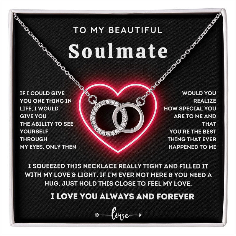 To My Beautiful Soulmate - 925 Sterling Silver Pendant Set