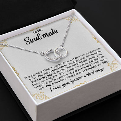 PERFECT PAIR SOULMATE ONE THING - 925 Sterling Silver Pendant Set