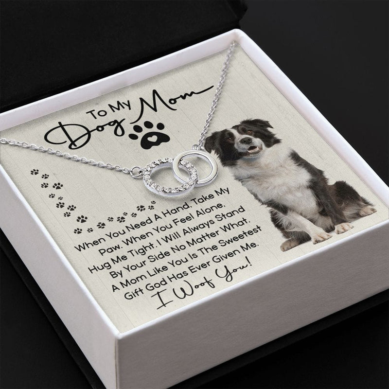 Dog Mom - I Woof You  - 925 Sterling Silver Pendant Set