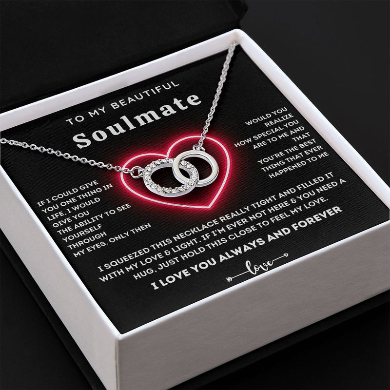 To My Beautiful Soulmate - 925 Sterling Silver Pendant Set