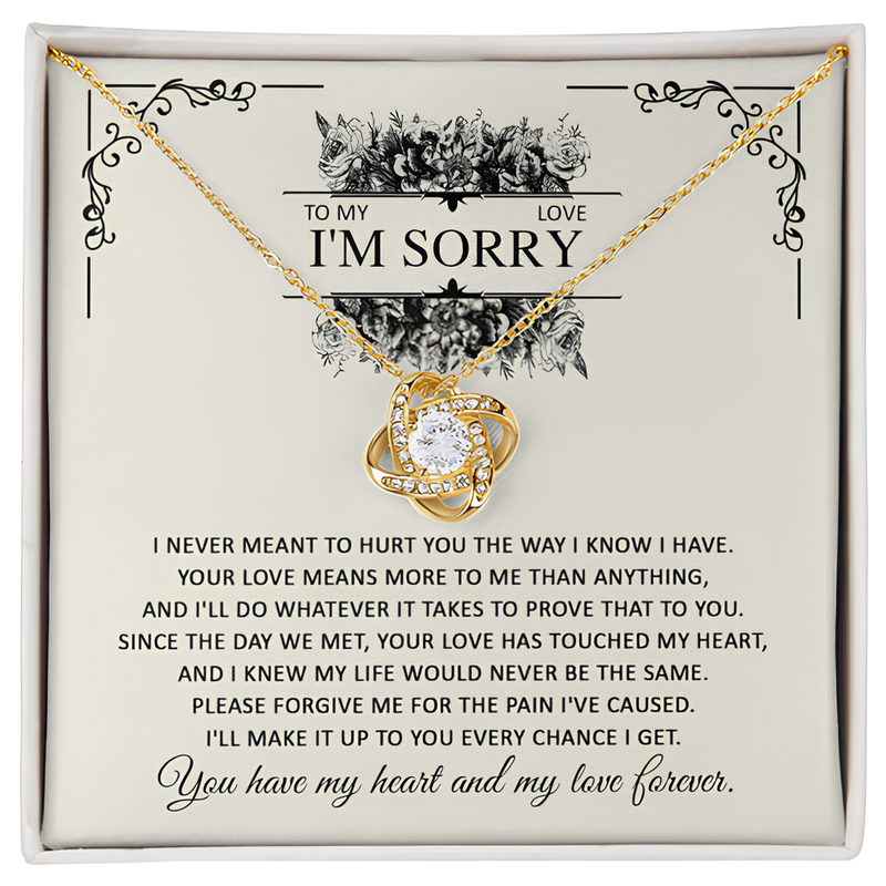 Perfect I am Sorry Gift For Love 2025 - Pure Silver Necklace Gift Set