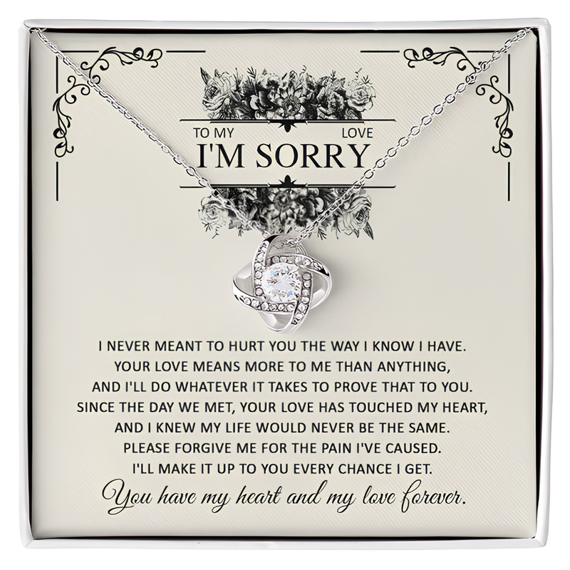 Perfect I am Sorry Gift For Love 2025 - Pure Silver Necklace Gift Set