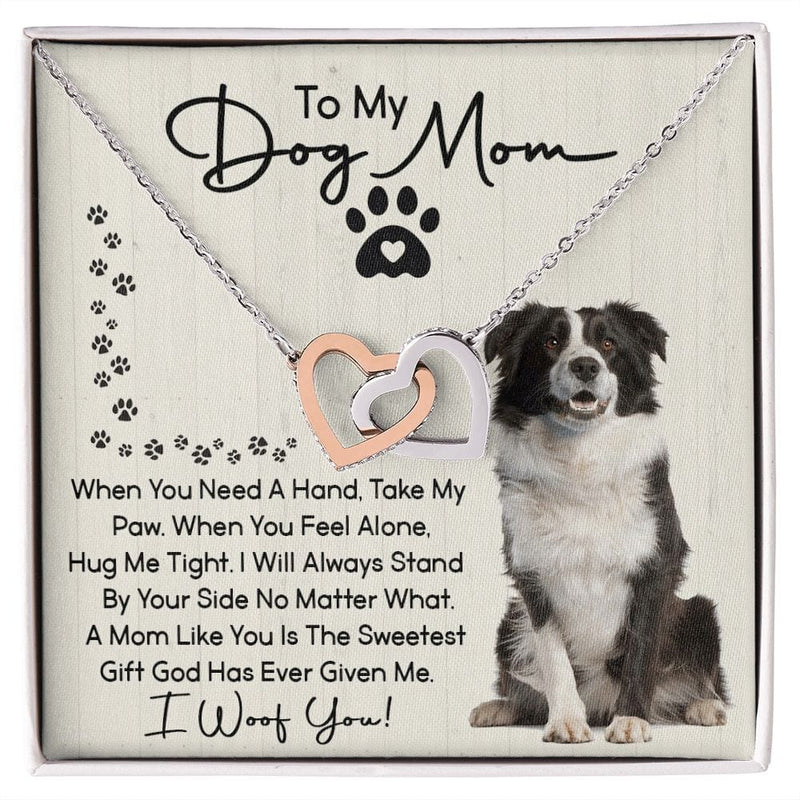 Dog Mom - I Woof You  - 925 Sterling Silver Pendant Set