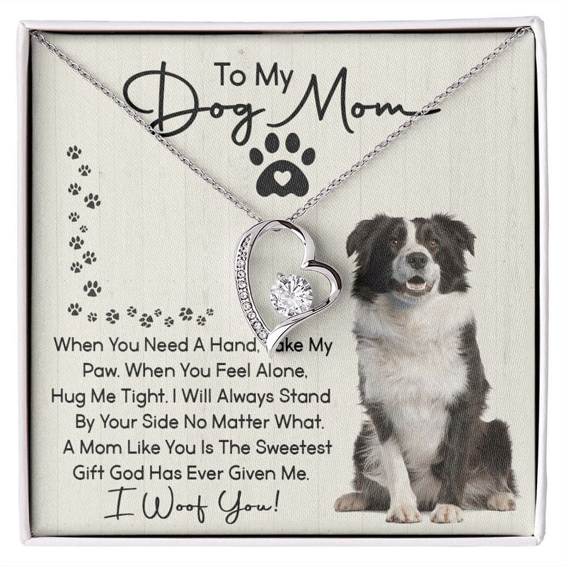 Dog Mom - I Woof You  - 925 Sterling Silver Pendant Set