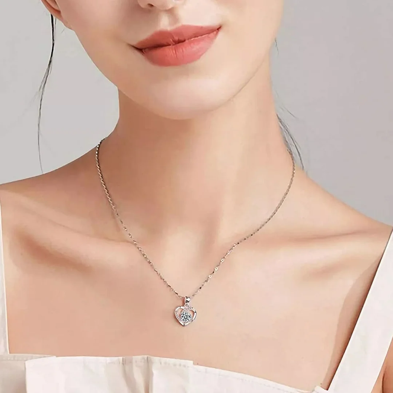 Rose Stem 925 Sterling Silver Necklace Gift Set