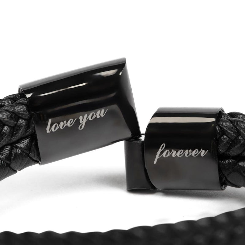 Heartfelt Gift For Male Partner - Handmade Woven Multi Layer Bracelet With Message Card