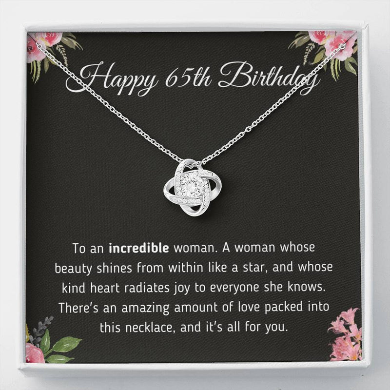 Unique 65th Birthday For Her 2025 - Pure Silver Necklace Gift Set