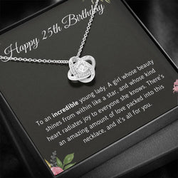 Unique 25th Birthday For Her 2025 - Pure Silver Necklace Gift Set