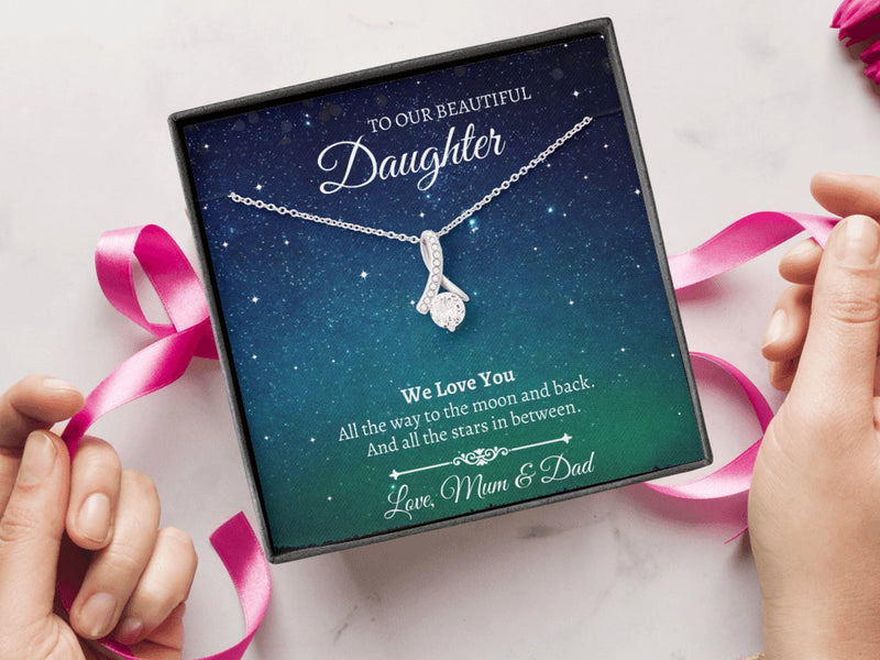 Perfect Gift For Daughter From Father - Pure Silver Necklace Gift Set
