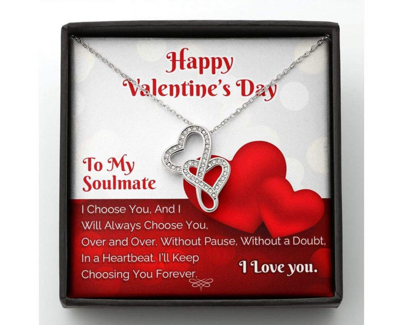 Most Special Valentine Gift for Soulmate - Pure Silver Pendant Gift Set