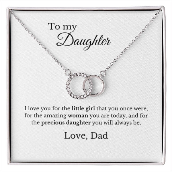 Unique Gift For Daughter From Dad - Pure Silver Necklace Gift Set