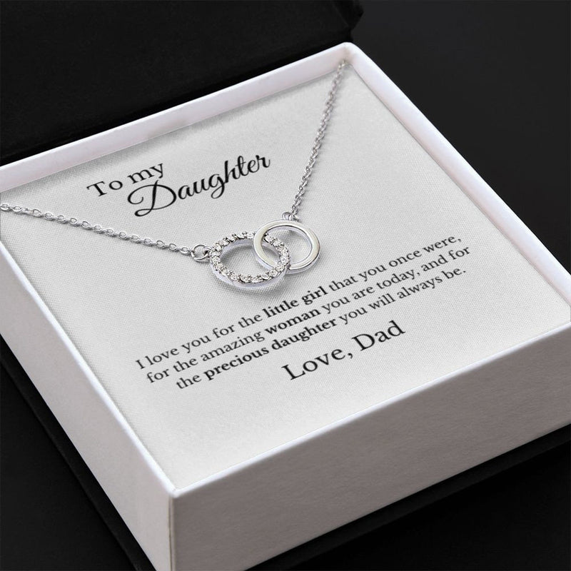 Unique Gift For Daughter From Dad - Pure Silver Necklace Gift Set