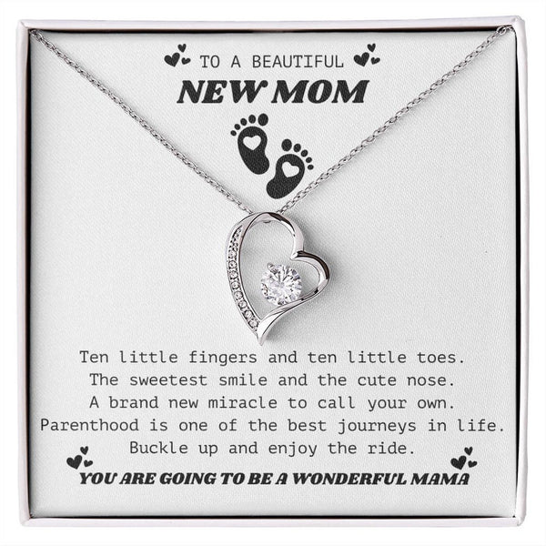 New Mom Gift - Pure Silver Necklace Gift Set