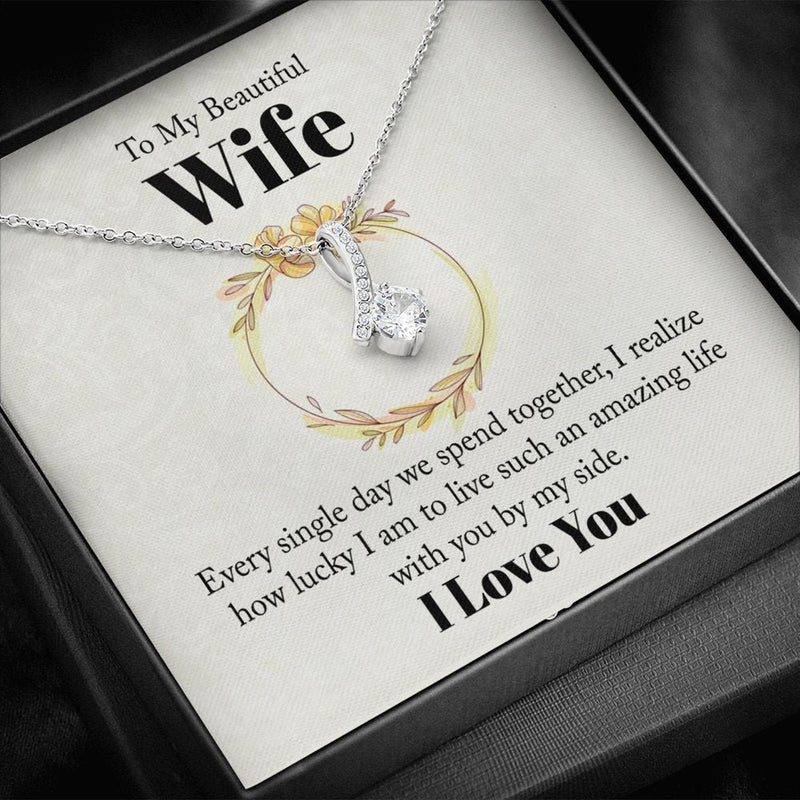 Most Special Gift For Wife 2024 - Pure Silver Necklace Gift Set